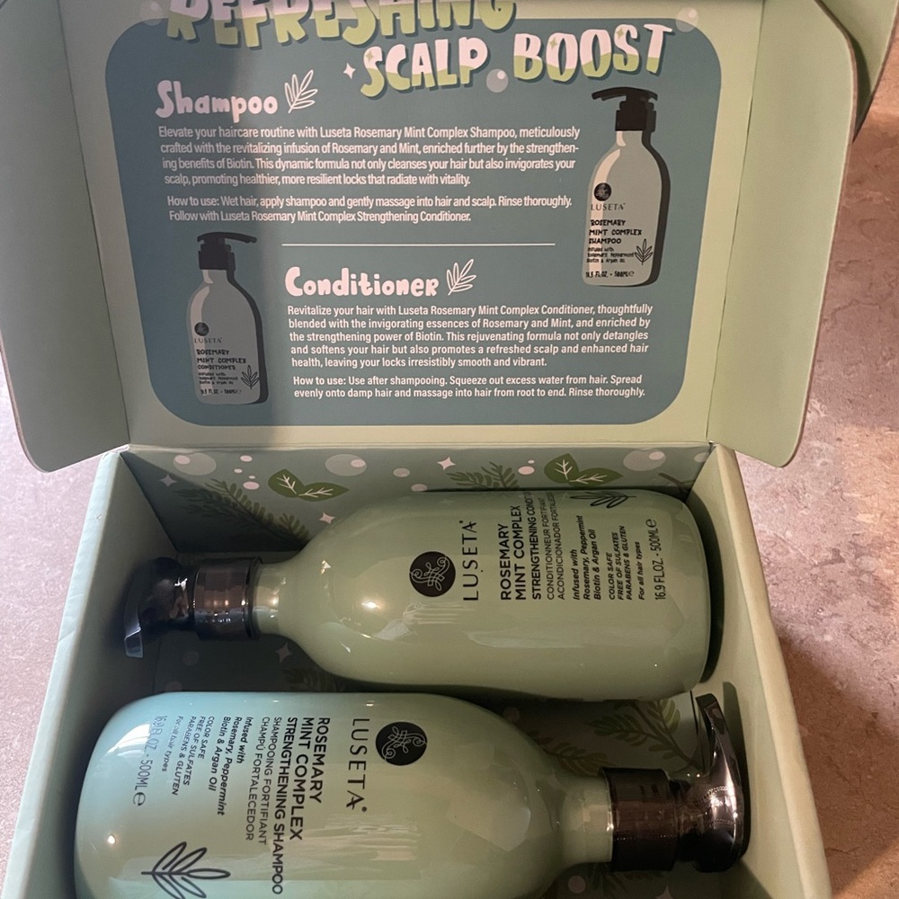 LUSETA Rosemary Mint Complex Shampoo & Conditioner - Picture 5 of 6